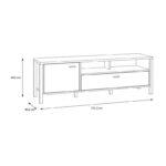Επιπλα Τηλεορασης Terrano Riviera Oak Χρωμα 152x40x50εκ - Image 5
