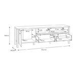 Επιπλα Τηλεορασης Terrano Riviera Oak Χρωμα 152x40x50εκ - Image 6
