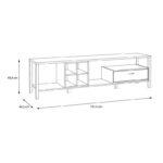 Επιπλα Τηλεορασης Terrano Riviera Oak Χρωμα 182x40x50εκ - Image 4