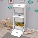 Επιπλο Αποθηκευσης Fred HM18208.01 Λευκη Μελαμινη 44x35x107υεκ. - Image 3