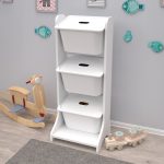 Επιπλο Αποθηκευσης Fred HM18208.01 Λευκη Μελαμινη 44x35x107υεκ. - Image 4