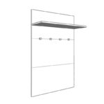 Επιπλο Χωλ Beny Civ 760 Λευκο-Λευκη Λακα 76x25,5x114εκ - Image 4