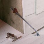 Επιπλο Χωλ Kent Ps Grey Oak-Λευκο Oak Χρωμα 114x37x195εκ - Image 5