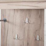 Επιπλο Χωλ Kent Ps Grey Oak-Λευκο Oak Χρωμα 114x37x195εκ - Image 6