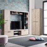 Επιπλο Χωλ Lorca Grey Oak / Μαυρο 67x40x195εκ Fxtr - Image 2