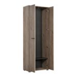 Επιπλο Χωλ Lorca Grey Oak / Μαυρο 67x40x195εκ Fxtr - Image 4