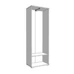 Επιπλο Χωλ Lorca White Oak / Μαυρο 67x40x195εκ Fxtr - Image 5