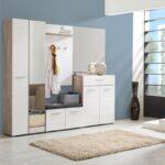 Επιπλο Χωλ Με Καθρεφτη Beny 2k Og Grey-Λευκη Λακα 60x35x192,5εκ Fxtr - Image 2