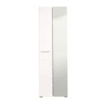 Επιπλο Χωλ Με Καθρεφτη Beny 2k Og Grey-Λευκη Λακα 60x35x192,5εκ Fxtr - Image 3