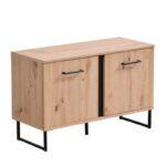 Επιπλο Χωλ Sardinia Kom Artisan Oak / Μαυρο 84,5x35x54,5εκ