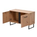 Επιπλο Χωλ Sardinia Kom Artisan Oak / Μαυρο 84,5x35x54,5εκ - Image 4