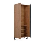 Επιπλο Χωλ Sardinia P2 Artisan Oak / Μαυρο 70,5x35x194x5εκ Fxtr - Image 4
