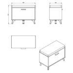 Επιπλο Χωλ Umbria Kom Grey Oak 68x35x47,5εκ - Image 4