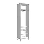 Επιπλο Χωλ Umbria P1 Grey Oak 53,5x35x192εκ Fxtr - Image 5