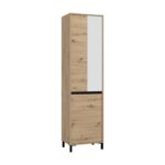 Επιπλο Εισοδου-Χωλ Arran P1 Og Artisan Oak/Μαυρο Ματτ Χρωμα 55x40x205εκ