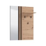 Επιπλο Εισοδου-Χωλ Επιτοιχιο Laval Og Civ Artisan Oak-Μαυρο Χρωμα 76x21x102εκ