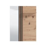 Επιπλο Εισοδου-Χωλ Επιτοιχιο Laval Og Civ Artisan Oak-Μαυρο Χρωμα 76x21x102εκ - Image 3