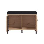 Επιπλο Εισοδου-Χωλ Laval Kom Artisan Oak-Μαυρο Χρωμα 80x40x52εκ - Image 4