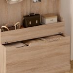 Επιπλο Εισοδου Kaylor HM2475.01 Με Κρεμαστρες&Αποθ.χωρο-Mdf Σε Σοναμα 93x34x180υεκ - Image 7