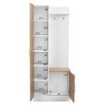Επιπλο Εισοδου Με Καθρεπτη Janice HM2264 Sonama Λευκο 70x37x181 Εκ. - Image 3