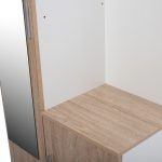 Επιπλο Εισοδου Με Καθρεπτη Janice HM2264 Sonama Λευκο 70x37x181 Εκ. - Image 6