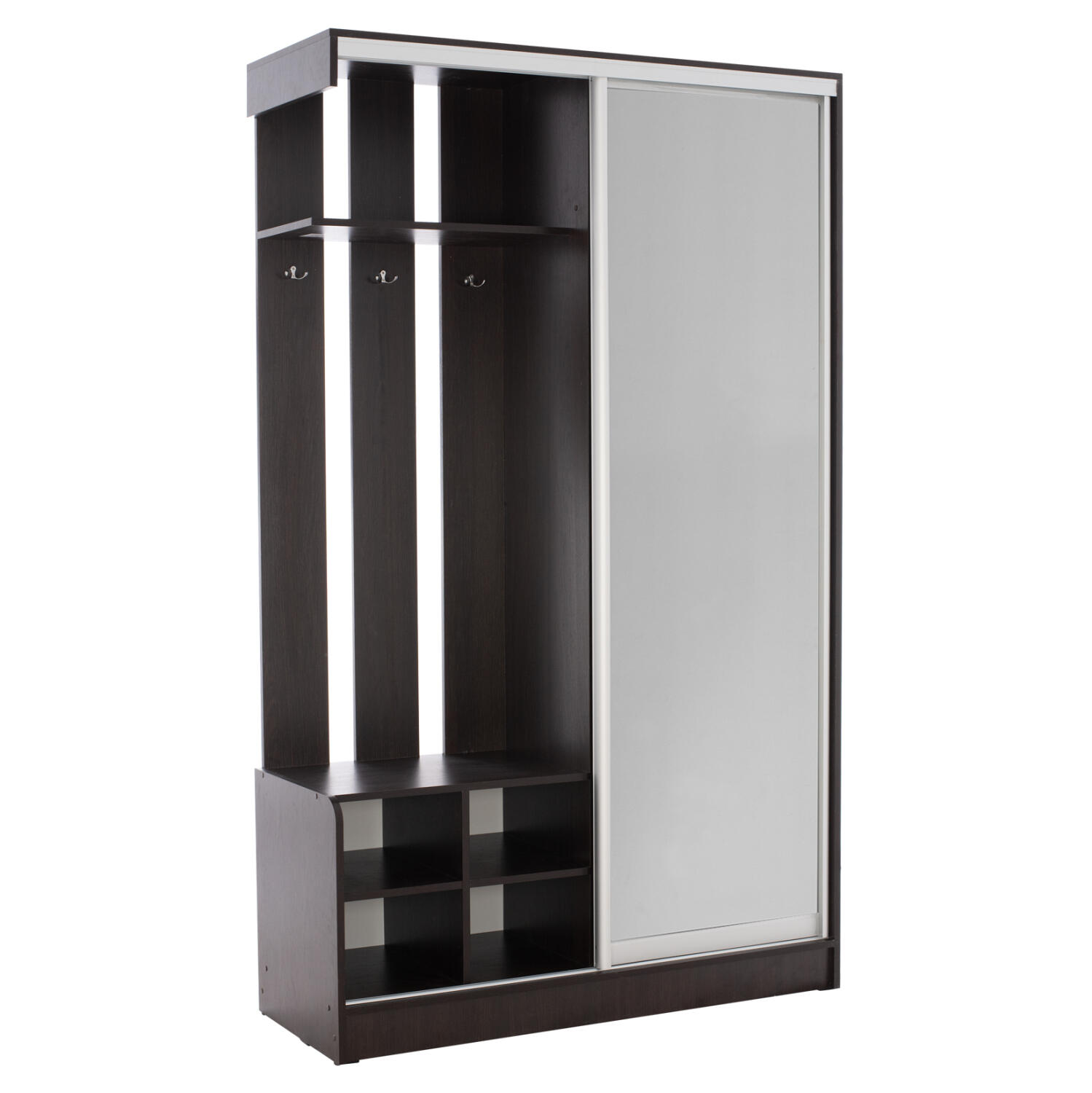 epiplo-eisodoy-me-syromeni-ntoylapa-k-ka Επιπλο Εισοδου Dulce HM2424.02 Με Συρομενη Ντουλαπα Κ Καθρεφτη--Wenge 118x45x210yεκ. - Image 1