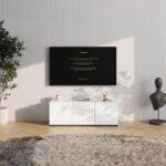 Επιπλο Τηλεορασης Argyll TV 115 3k 1f1v Λευκο Χρωμα 116x40x41εκ - Image 2