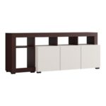 Επιπλο Τηλεορασης Argyll TV 154 3k3v Op Cashmere Με Dark Tailor Oak Χρωμα 154x40x61εκ