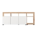 Επιπλο Τηλεορασης Argyll TV 154 3k3v Op Λευκο Με Artisan Oak Χρωμα 154x40x61εκ - Image 5