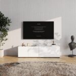 Επιπλο Τηλεορασης Argyll TV 154 4k2f Λευκο Χρωμα 154x40x41εκ - Image 2