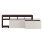 Επιπλο Τηλεορασης Argyll TV 192 4k2f Op Cashmere Με Dark Tailor Oak Χρωμα 193x40x61εκ - Image 5