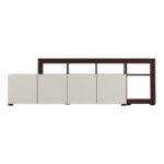 Επιπλο Τηλεορασης Argyll TV 192 4k4v Op Cashmere Με Dark Tailor Oak Χρωμα 192x40x61εκ - Image 4