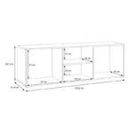 Επιπλο Τηλεορασης Aria Mauvella Oak Χρωμα 153x42x50εκ - Image 5