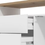 Επιπλο Τηλεορασης Aterno 154 3k2f2v Λευκο-Artisan Oak-Artisan Oak Foil Χρωμα 154x40x56εκ - Image 5