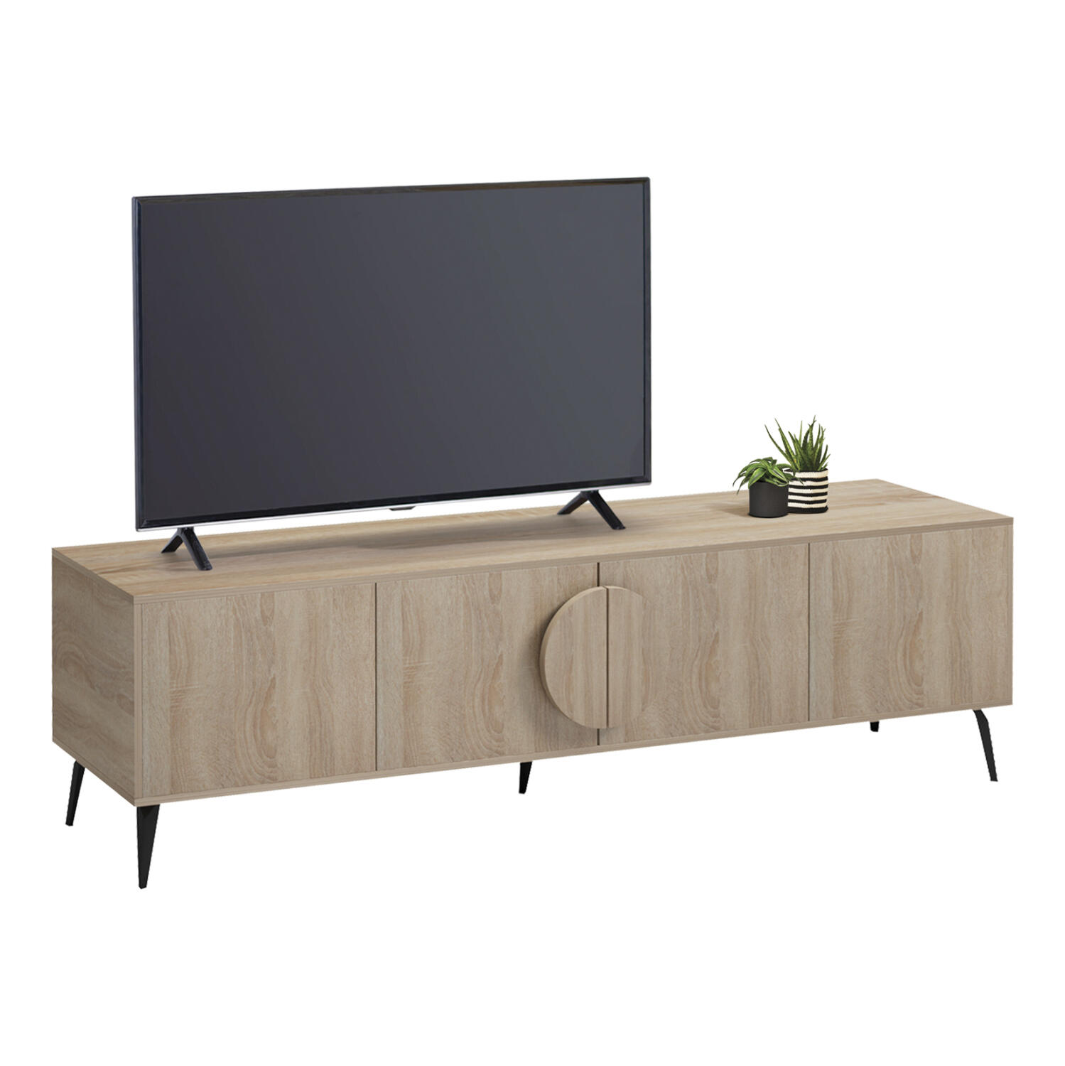 epiplo-tileorasis-fb91837001-melamini-so Επιπλο Τηλεορασης Savore HM18370.01 Μελαμινη Sonama 180χ35.5χ51υεκ. - Image 1