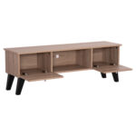 Επιπλο Τηλεορασης Iren HM2481.01 Μελαμινη Σε Sonama Oak-Μαυρο 120x32,5-34x41yεκ. - Image 7