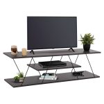 Επιπλο Τηλεορασης Tars HM8922.20 Μελαμινη Γκρι 120x32x33yεκ.