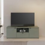 Επιπλο Τηλεορασης Firenze Sage Χρωμα 130x42x44εκ - Image 2