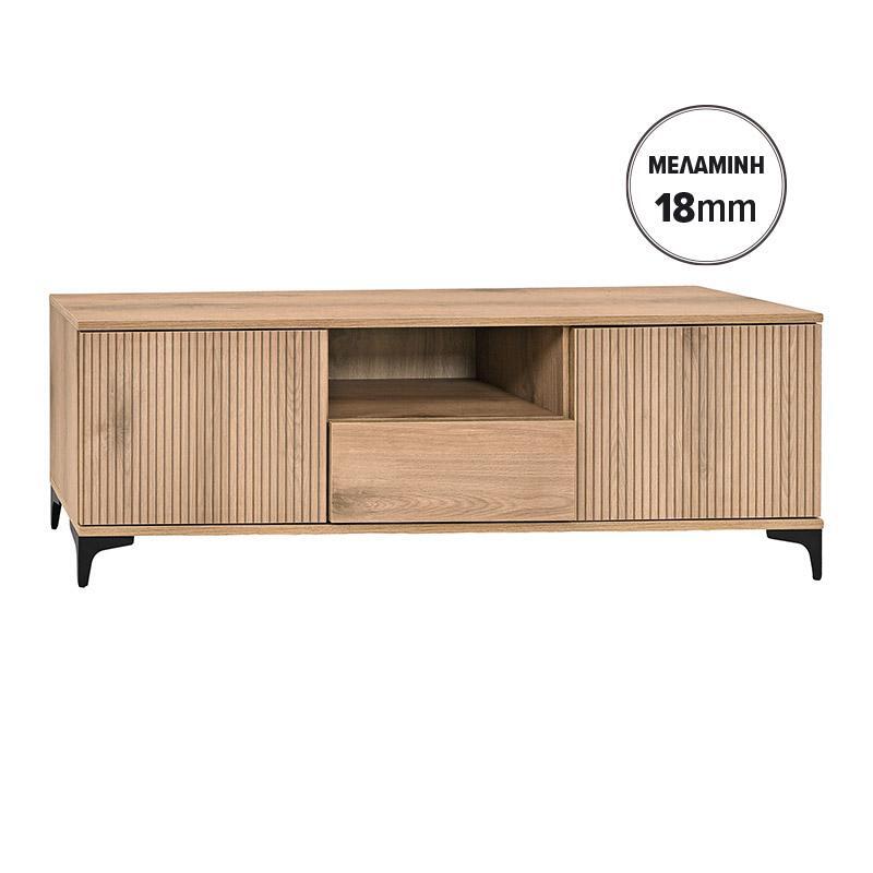 epiplo-tileorasis-fylliana-alicante-natural-canella-oak-chroma-160x40x51ek1780131001 Επιπλο Τηλεορασης Fylliana Alicante Natural Canella Oak Χρωμα 160x40x51εκ - Image 1