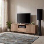 Επιπλο Τηλεορασης Fylliana Alicante Natural Canella Oak Χρωμα 160x40x51εκ - Image 2