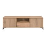 Επιπλο Τηλεορασης Fylliana Alicante Natural Canella Oak Χρωμα 160x40x51εκ - Image 3