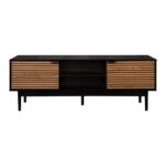 ΕΠΙΠΛΟ ΤΗΛΕΟΡΑΣΗΣ Fylliana Brooklyn Μαυρο-Φυσικό 140x40x50εκ - Image 3