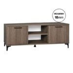 Επιπλο Τηλεορασης Fylliana Lumina 138 2v Tobacco Χρωμα 138x50x40εκ