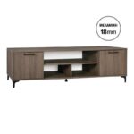 Επιπλο Τηλεορασης Fylliana Lumina 183 2v Tobacco Χρωμα 183x50x40εκ