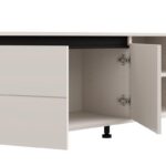 Επιπλο Τηλεορασης Marron TV 138 3k2v Cashmere-Μαυρο Ματ 138x40x52εκ - Image 5