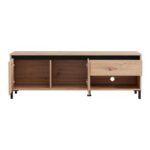 Επιπλο Τηλεορασης Marron TV 150 3k1f2v Artisan-Μαυρο Ματ 151x40x52εκ - Image 4