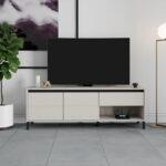 Επιπλο Τηλεορασης Marron TV 150 3k1f2v Cashmere-Μαυρο Ματ 151x40x52εκ - Image 2