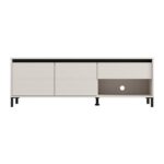 Επιπλο Τηλεορασης Marron TV 150 3k1f2v Cashmere-Μαυρο Ματ 151x40x52εκ - Image 3