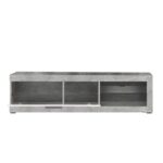 Επιπλο Τηλεορασης Remo Γκρι Concrete / Λευκη Λακα 162x41x43εκ - Image 4