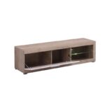 Επιπλο Τηλεορασης Remo Grey Oak / Λευκη Λακα 162x41x43εκ - Image 4